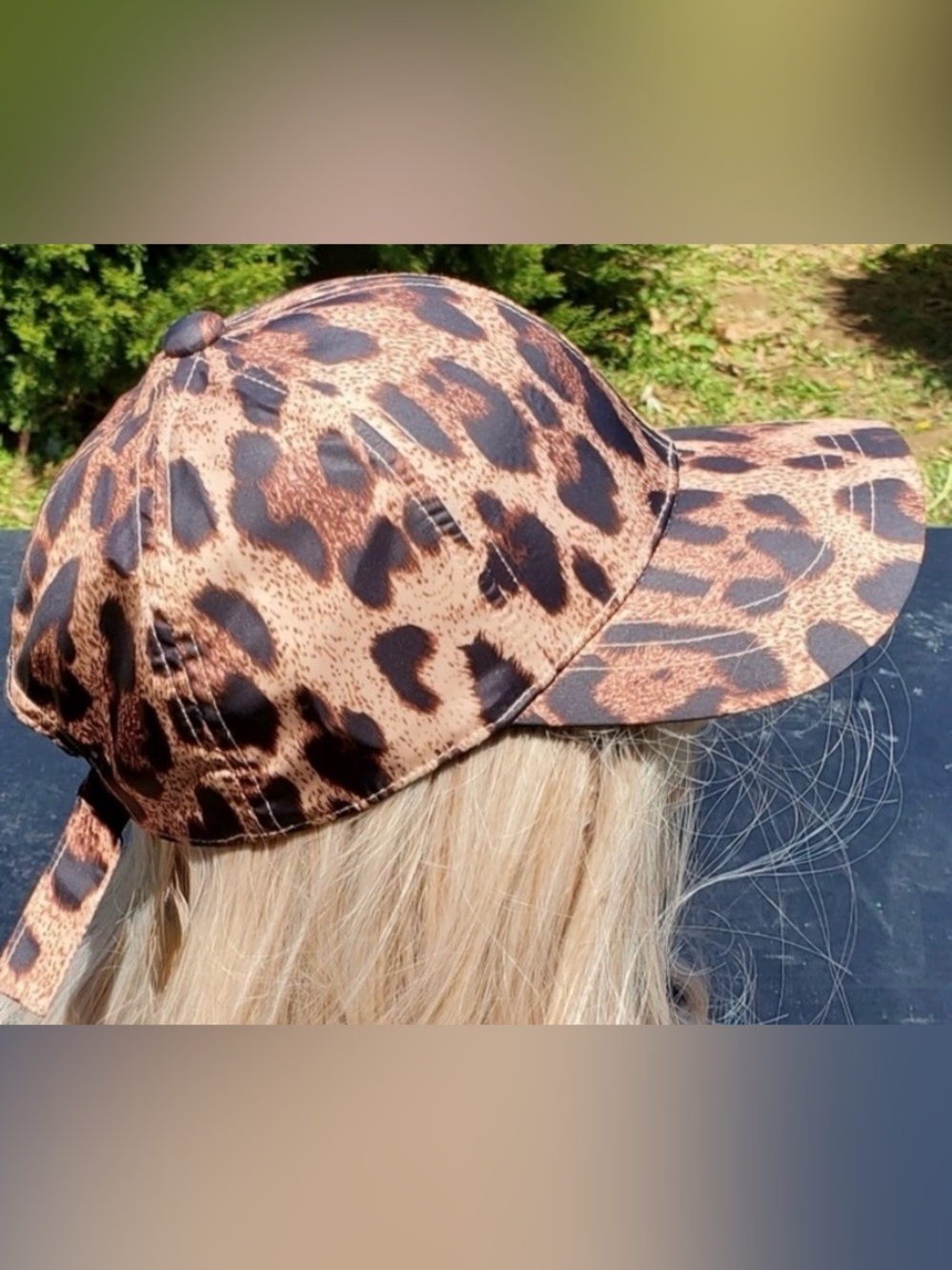 August Hat Company Brown Leopard Print Ball Cap Animal Print NWT